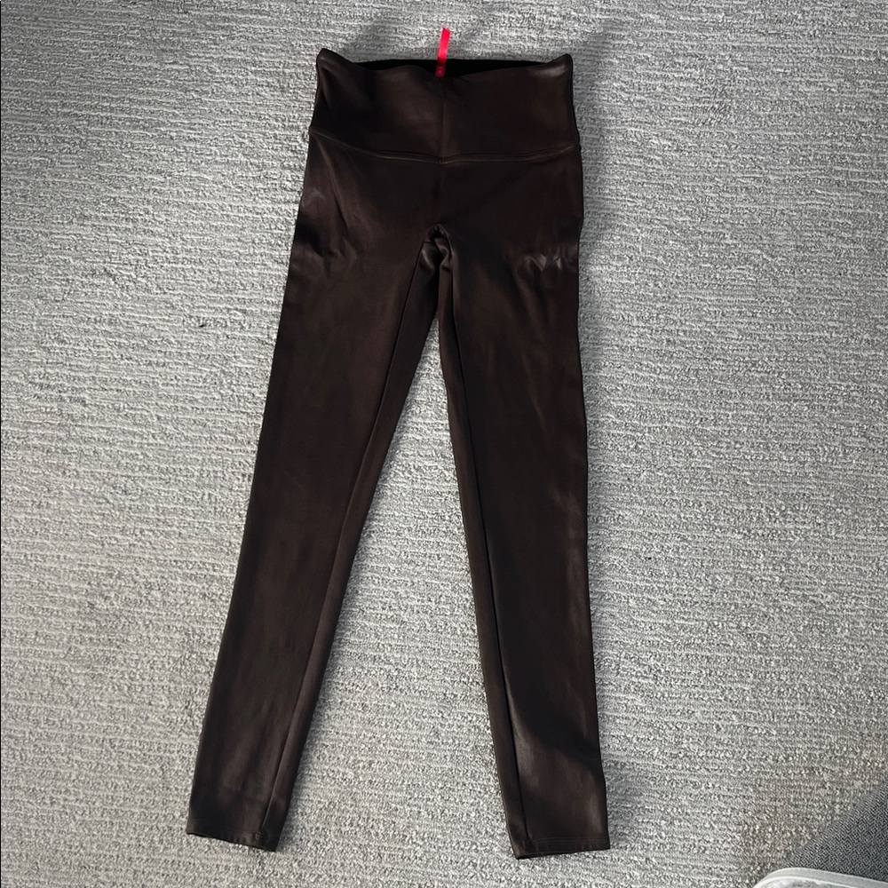 SPANX Glossy Chocolate Leggings